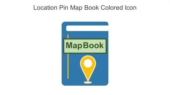 Location Pin Map Book Colored Icon In Powerpoint Pptx Png And Editable Eps Format