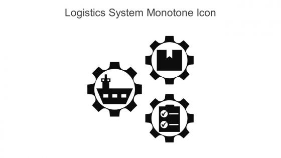 Logistics System Monotone Icon In Powerpoint Pptx Png And Editable Eps Format