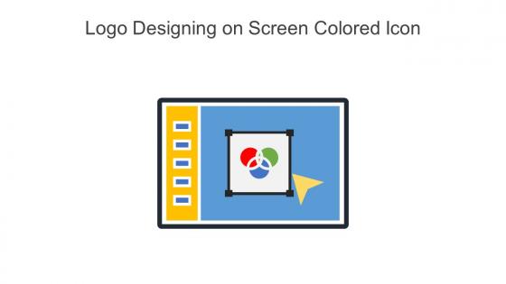 Logo Designing On Screen Colored Icon In Powerpoint Pptx Png And Editable Eps Format