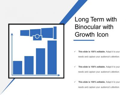 Long term with binocular with growth icons