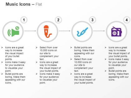 Loudspeaker mike jack radio ppt icons graphics