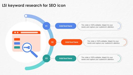 LSI Keyword Research For Seo Icon Ppt Powerpoint