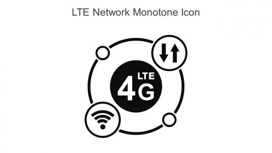 LTE Network Monotone Icon In Powerpoint Pptx Png And Editable Eps Format