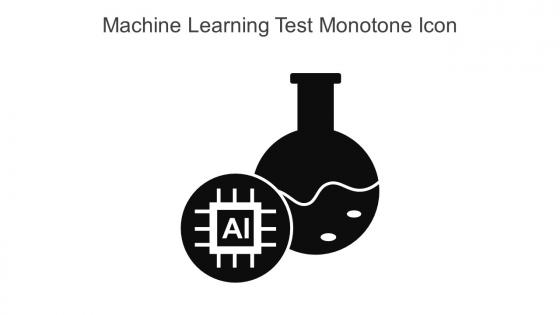 Machine Learning Test Monotone Icon In Powerpoint Pptx Png And Editable Eps Format