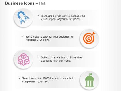 Magnet target selction banking solution ppt icons graphics