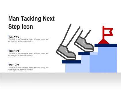 Man taking next steps icon