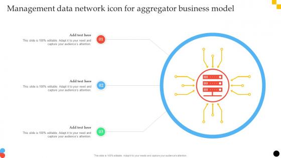 Management Data Network Icon For Aggregator Business Model