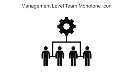 Management Level Team Monotone Icon In Powerpoint Pptx Png And Editable Eps Format