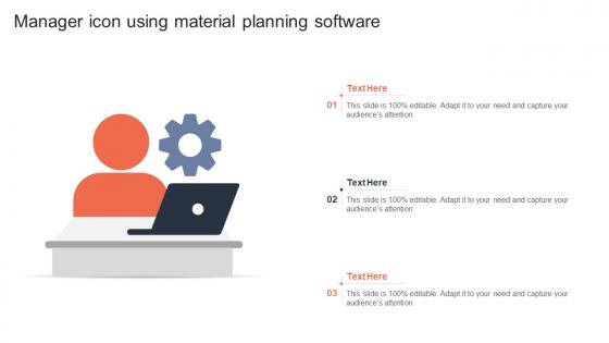Manager Icon Using Material Planning Software