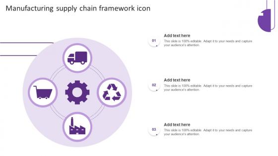 Manufacturing Supply Chain Framework Icon