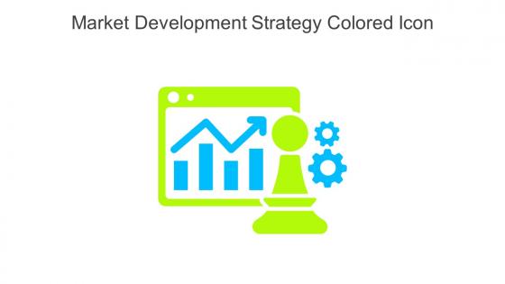 Market Development Strategy Colored Icon In Powerpoint Pptx Png And Editable Eps Format