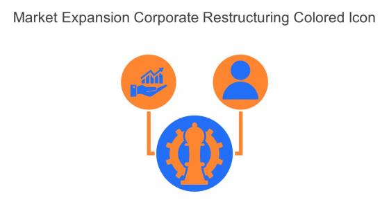 Market Expansion Corporate Restructuring Colored Icon In Powerpoint Pptx Png And Editable Eps Format