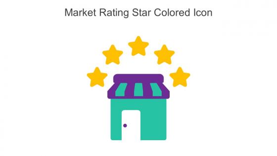 Market Rating Star Colored Icon In Powerpoint Pptx Png And Editable Eps Format