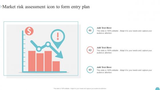 Market Risk Assessment Icon To Form Entry Plan