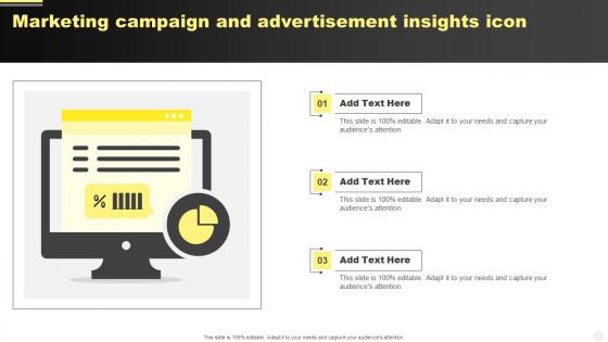 Marketing Campaign And Advertisement Insights Icon
