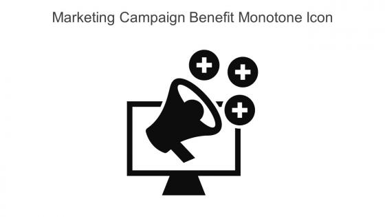 Marketing Campaign Benefit Monotone Icon In Powerpoint Pptx Png And Editable Eps Format