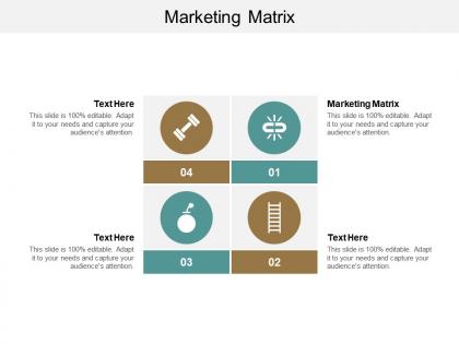 Marketing matrix ppt powerpoint presentation icon example cpb