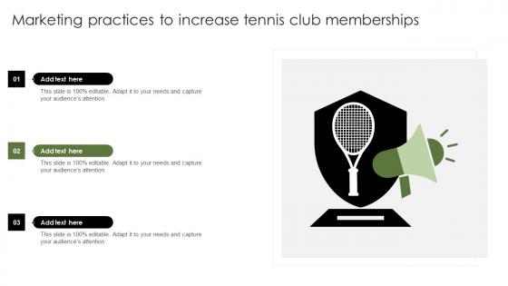 Marketing Practices To Increase Tennis Club Memberships