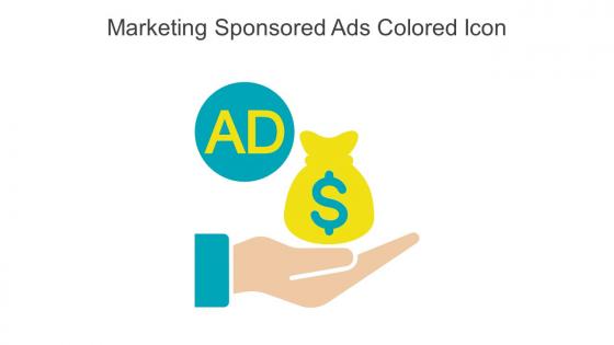 Marketing Sponsored Ads Colored Icon In Powerpoint Pptx Png And Editable Eps Format