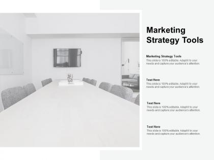 Marketing strategy tools ppt powerpoint presentation icon sample cpb