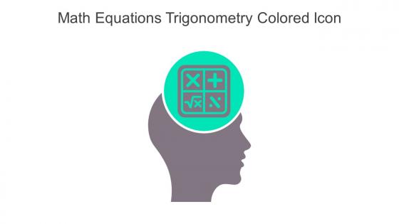 Math Equations Trigonometry Colored Icon In Powerpoint Pptx Png And Editable Eps Format