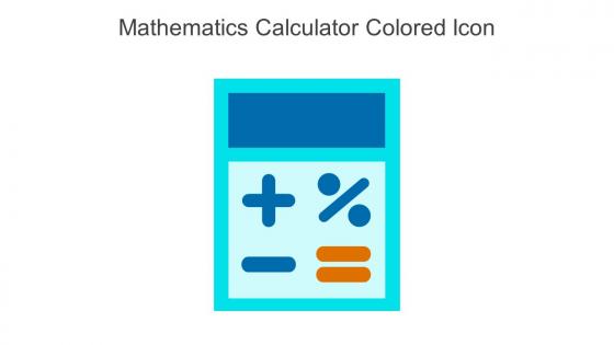 Mathematics Calculator Colored Icon In Powerpoint Pptx Png And Editable Eps Format