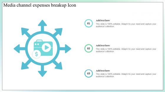 Media Channel Expenses Breakup Icon