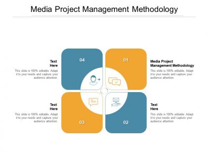 Media project management methodology ppt powerpoint icon cpb