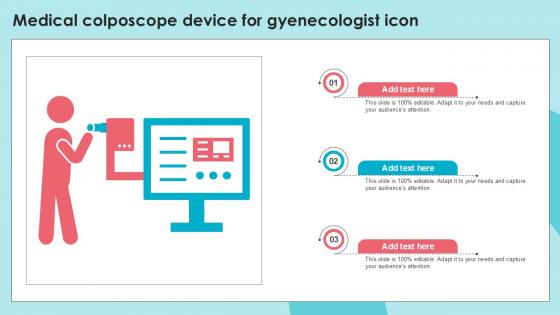 Medical Colposcope Device For Gyenecologist Icon Ppt Example