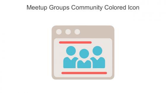 Meetup Groups Community Colored Icon In Powerpoint Pptx Png And Editable Eps Format