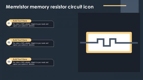 Memristor Memory Resistor Circuit Icon Ppt Sample