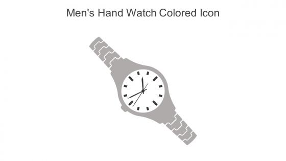 Mens Hand Watch Colored Icon In Powerpoint Pptx Png And Editable Eps Format