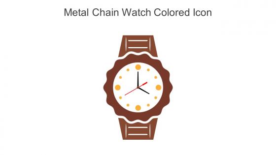 Metal Chain Watch Colored Icon In Powerpoint Pptx Png And Editable Eps Format