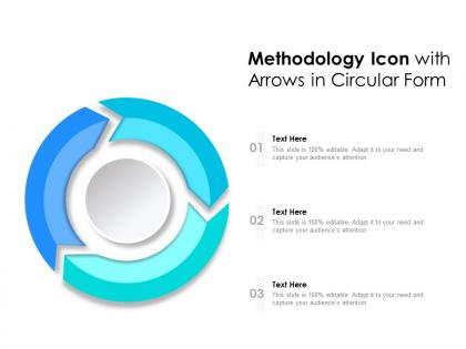 Methodology icon with arrows in circular form