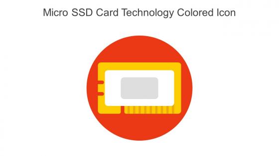 Micro SSD Card Technology Colored Icon In Powerpoint Pptx Png And Editable Eps Format