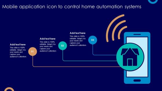 Mobile Application Icon To Control Home Automation Systems