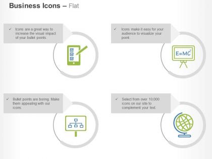 Mobile apps einstein equation network global agenda ppt icons graphics