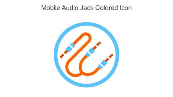 Mobile Audio Jack Colored Icon In Powerpoint Pptx Png And Editable Eps Format