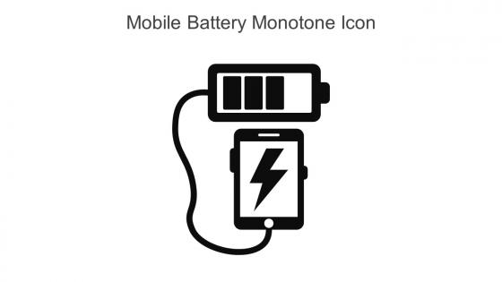 Mobile Battery Monotone Icon In Powerpoint Pptx Png And Editable Eps Format