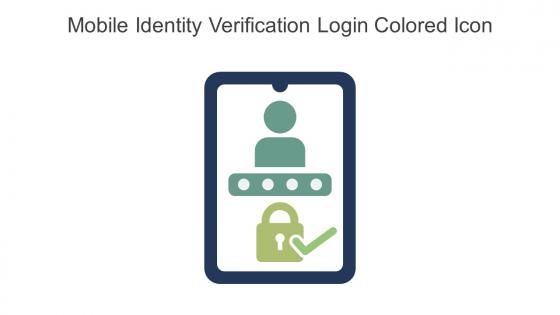 Mobile Identity Verification Login Colored Icon In Powerpoint Pptx Png And Editable Eps Format