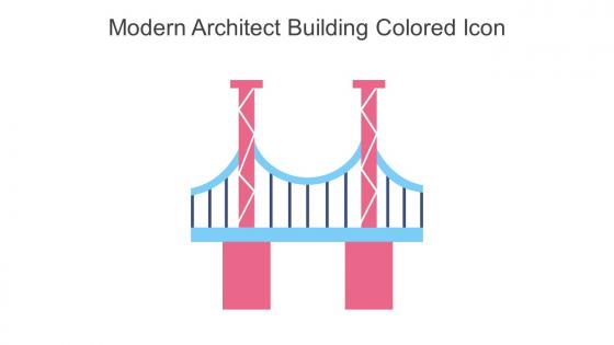Modern Architect Building Colored Icon In Powerpoint Pptx Png And Editable Eps Format