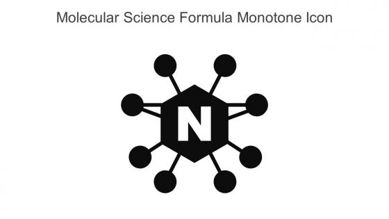 Molecular Science Formula Monotone Icon In Powerpoint Pptx Png And Editable Eps Format