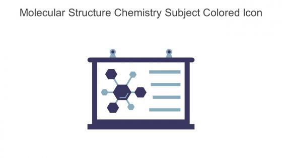 Molecular Structure Chemistry Subject Colored Icon In Powerpoint Pptx Png And Editable Eps Format
