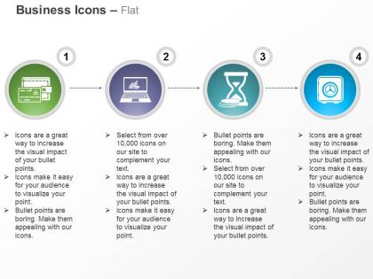 Money wallet laptop time management locker ppt icons graphics
