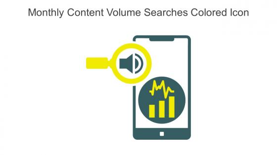 Monthly Content Volume Searches Colored Icon In Powerpoint Pptx Png And Editable Eps Format