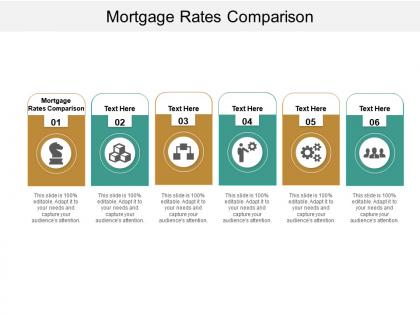 Mortgage rates comparison ppt powerpoint presentation show icon cpb