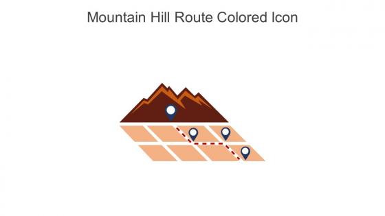 Mountain Hill Route Colored Icon In Powerpoint Pptx Png And Editable Eps Format