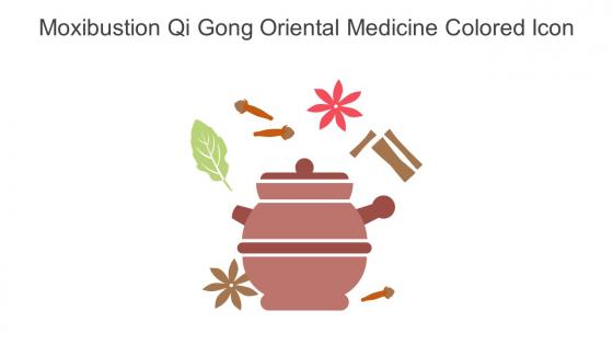 Moxibustion Qi Gong Oriental Medicine Colored Icon In Powerpoint Pptx Png And Editable Eps Format