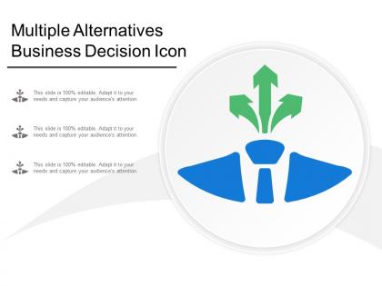 Multiple alternatives business decision icon