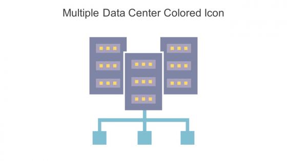Multiple Data Center Colored Icon In Powerpoint Pptx Png And Editable Eps Format